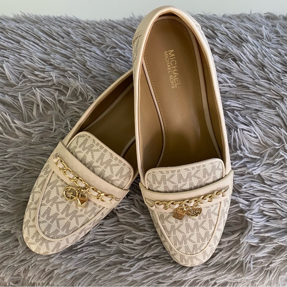 Michael Kors, Elsa Logo Loafer natural color